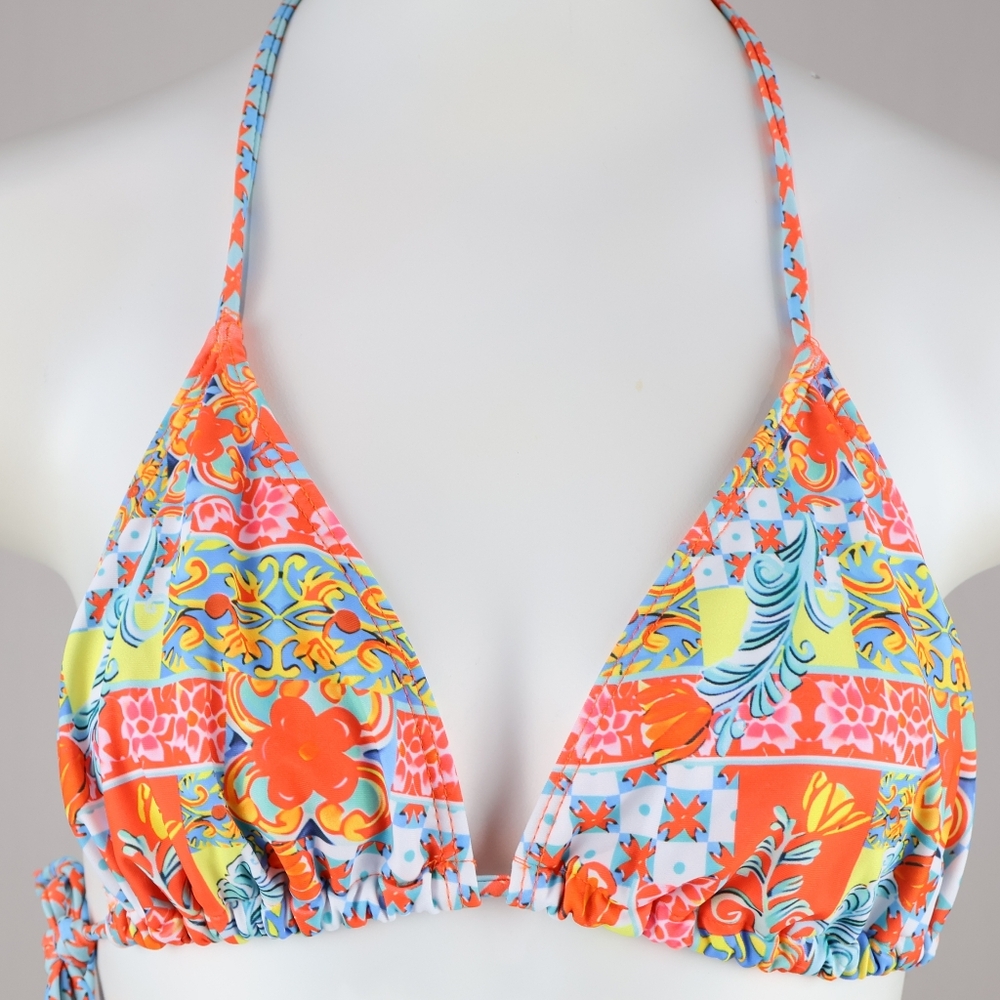 Colorful Patchwork Bikini Set - Picture 2 of 9